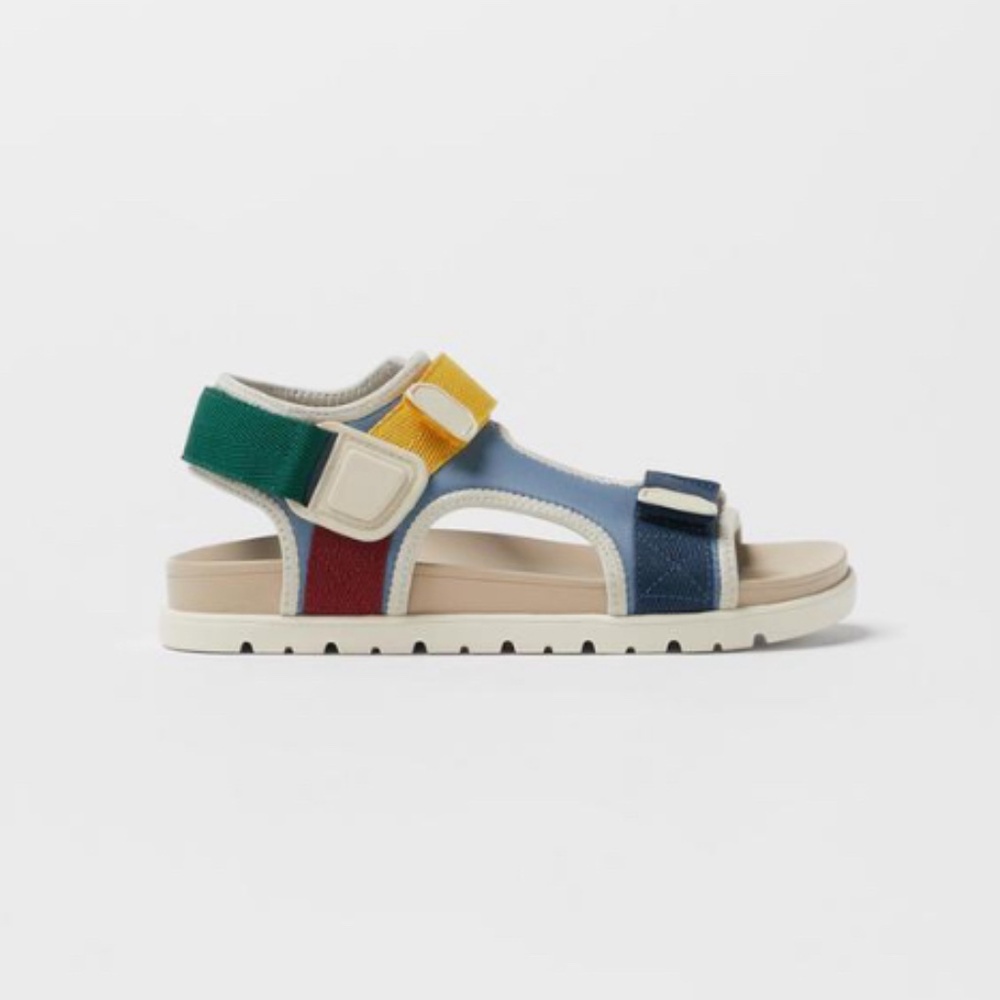 ZARA Colorful Strappy Sandals 12.5